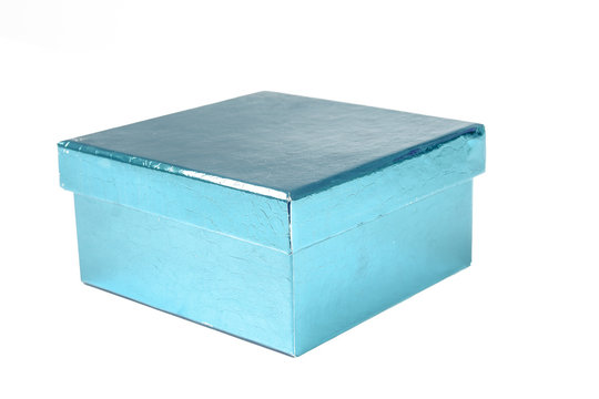 Blue metallic gift bof