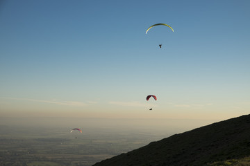 Paragliding from the Malvern Hills