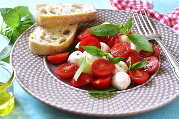 Traditional italian salad caprese.