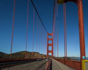 Traffic at Golden Gate Bridge - San Francisco, California, USA