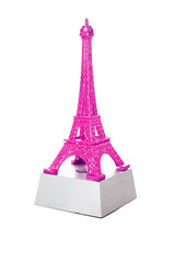 Fototapeta na wymiar Paris Eiffel tower, French symbol. Tourism souvenir from Paris.