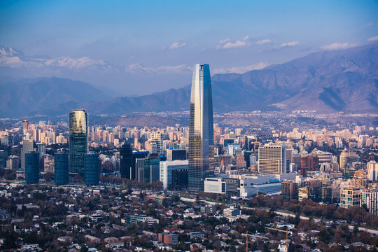 Financial District in Santiago