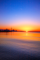 Sunrise at Humber Bay Park, Toronto, Ontario, Canada