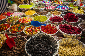 Snacks in a Market, Mexico - obrazy, fototapety, plakaty