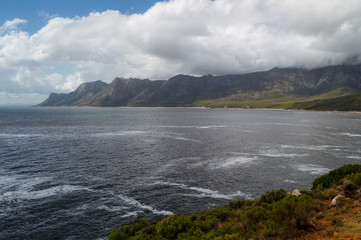 Cliffs and Beaches along a Coastal Road, Garden Route, Western Cape, South Africa