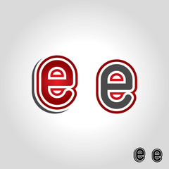 letter e logo, icon and symbol vector illustration
