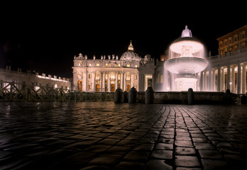 Night at Piazza San Pietro