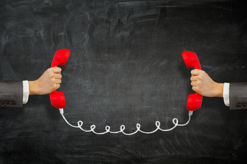 Getting a call . Mixed media