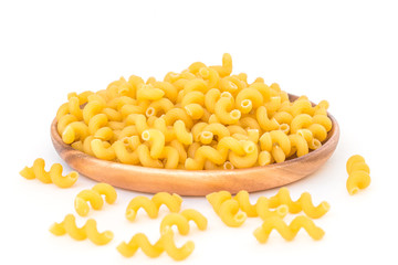 Raw Italian Macaroni Pasta.
