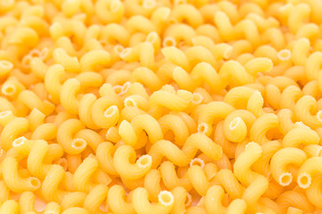 Raw Italian Macaroni Pasta.