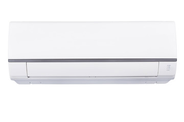 Split air conditioner isolated on white background