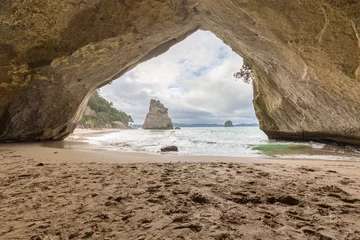 Tuinposter Cathedral Cove in Nieuw-Zeeland © rosifan19