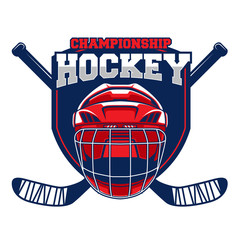 Naklejka premium Field Hockey sports competitions badges