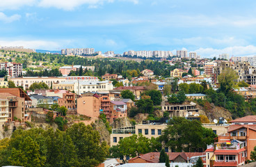 Fototapeta na wymiar Old city in Tbilisi, Georgia