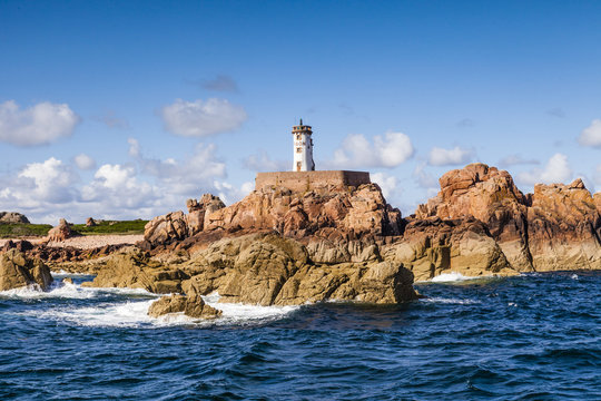 Le Phare du Paon Lighthouse Brittany &Icirc;le de Br&eacute;hat