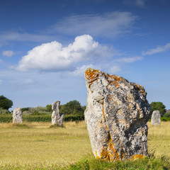 Standing Stones, Lagatjar, Camaret-sur-Mer, Brittany, France
