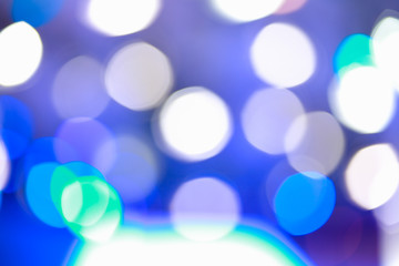 Defocused blurry focus lighting blue effects background