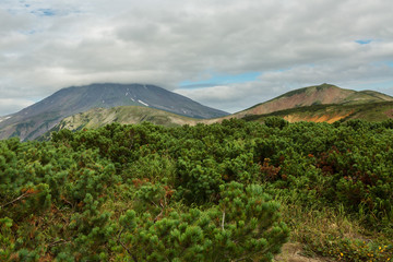 Beautiful summer view of Viluchinsky pass
