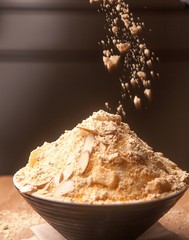 shaved ice with rice cake, 인절미빙수