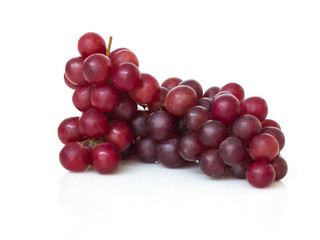 Ripe red grape isolated.