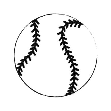 baseball ball icon image vector illustration design 