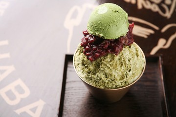 green tea bingsu