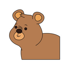 bear cute animal cartoon icon image vector illustration design 