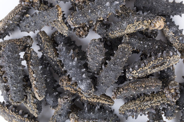 Dried sea cucumber from China.