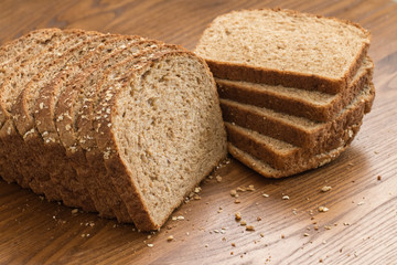healthy wholemeal bread.