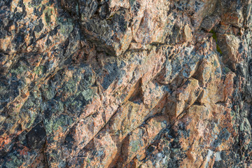 The texture of the stone , granite .