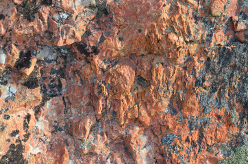 The texture of the stone , granite .