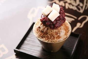 Red bean shaved ice, 팥빙수