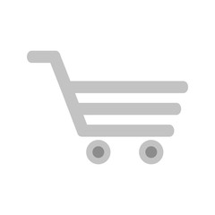 shopping cart icon over white background. vector illustration