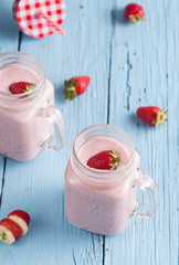 Fresh strawberry smoothie