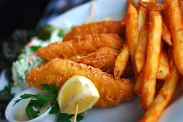 Rolgordijnen Fish and chips © Shane Thompson