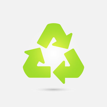 Recycle symbol. Vector icon