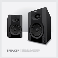 Fototapeta premium Speakers isolated vector illustration