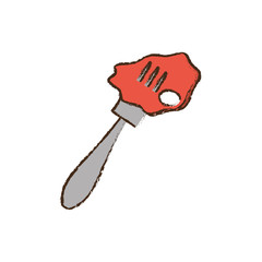 steak fork food picnic vector illustration eps 10