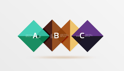 Geometric abstract background with option infographic