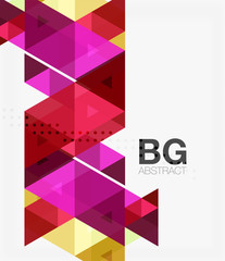 Triangle modern mosaic geometric template