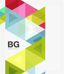 Fototapeta premium Triangle modern mosaic geometric template