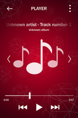 Interface is a music player