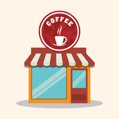 coffee shop store market restaurant vector illustration eps 10