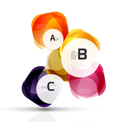 Shiny abstract elements