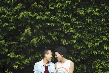 Fototapeta premium LGBT Lesbian Couple Moments Happiness Concept