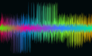 Colorful music wave