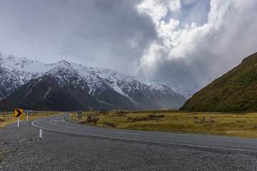 Road, Mt Cook National Park, New Zealand