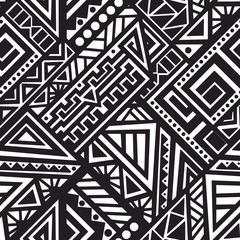 Abstract Vector Seamless Pattern in Ethnic Style