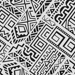 Abstract Vector Seamless Pattern in Ethnic Style