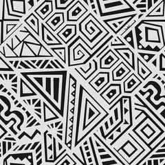 Abstract Vector Seamless Pattern in Ethnic Style
